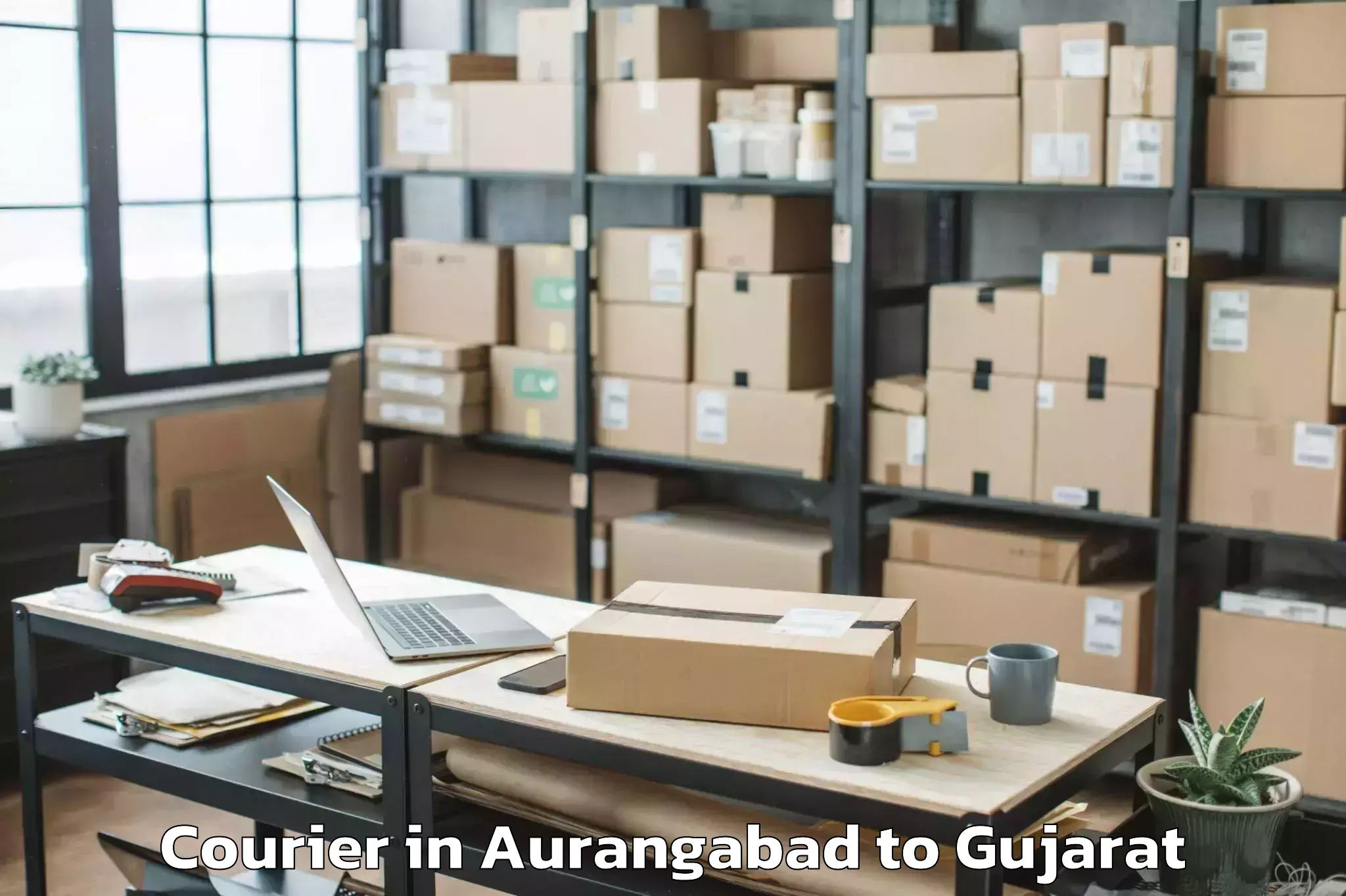 Book Aurangabad to Shehera Courier Online